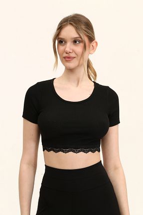 بلوز مشکی زنانه ساده KİM Kİ O - کد 682753524