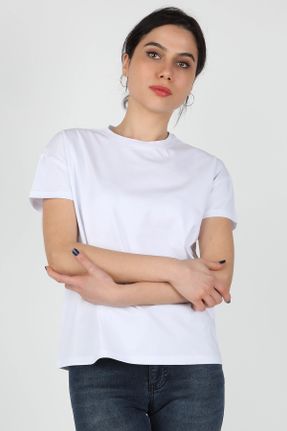 تی شرت سفید زنانه کد 43408387