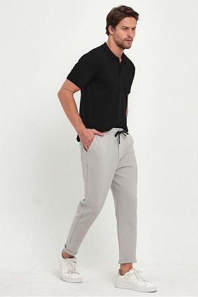 شلوار طوسی مردانه پارچه MAXIMILLIAN - کد 760954992