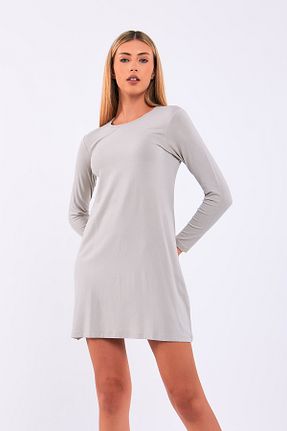 تونیک طوسی زنانه بافتنی Pousse Collection - کد 760974068