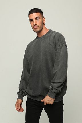 سوئیشرت طوسی مردانه چاپی Owut Collection - کد 760990300