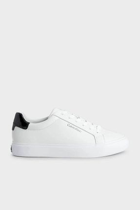 کفش اسنیکر سفید زنانه چرم اصل Calvin Klein - کد 762323583