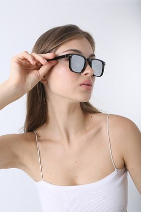 عینک آفتابی مشکی زنانه UV400 ModaLand - کد 761392638