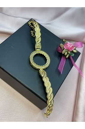 دستبند استیل (فولاد) طلائی زنانه استیل (فولاد) ismim bijuteri - کد 761278322