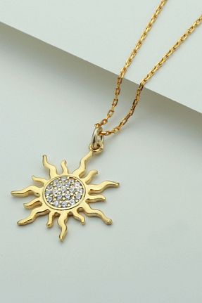 گردنبند نقره طلائی زنانه 925 عیار Şimal Silver - کد 669842412