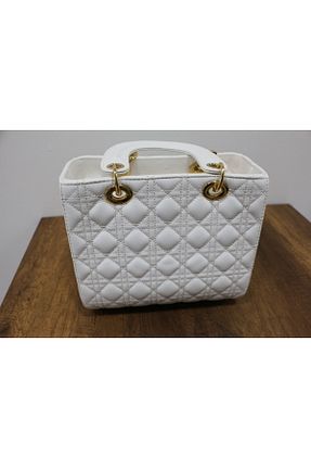کیف دوشی سفید زنانه چرم مصنوعی via moda - کد 761961285