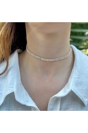 گردنبند جواهر طلائی زنانه برنجی EUONIA - کد 713612937