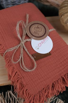 پارچه موسیلین نارنجی Childiva - کد 762082820