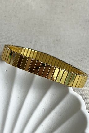 دستبند استیل (فولاد) قهوه ای زنانه استیل (فولاد) MODA - کد 762292189