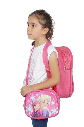 کیف مدرسه صورتی بچه گانه پارچه ای ZUBİN - کد 345759592