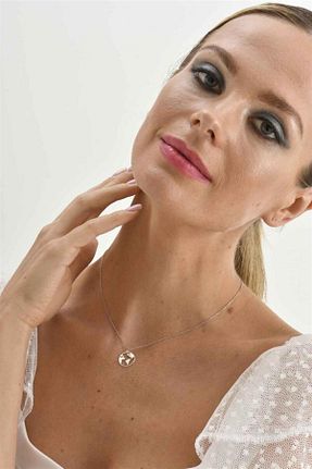 گردنبند نقره صورتی زنانه 925 عیار Minamis Silver - کد 762582209
