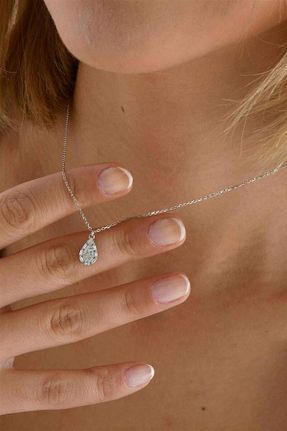 گردنبند نقره طلائی زنانه 925 عیار Minamis Silver - کد 762582250