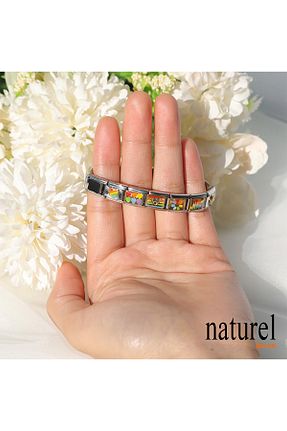 دستبند استیل (فولاد) متالیک زنانه استیل (فولاد) Naturel Tılsım - کد 762626657