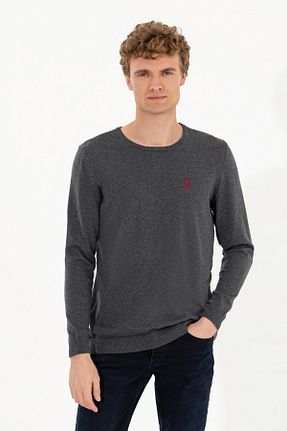 پلیور طوسی مردانه ساده U.S. Polo Assn. - کد 762670168