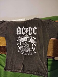 Trendiz Erkek Ac/Dc Tshirt Antrasit - Trendiz