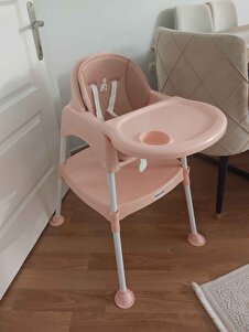 Wellgro Pretty 3in1 Çalışma Masalı Mama Sandalyesi, Gri