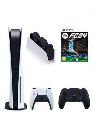 Playstation 5 CD li + 2. DualSense + ŞARJ İSTASYONU + Ps5 EA SPORTS FC 24 FİFA 24