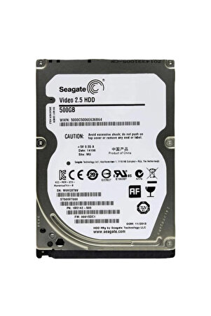 Seagate 500GB 2.5" Cache Sata 3 Sabit Disk ST500VT000 İthalatçı Garantili