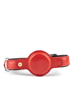 MiTag AirTag Konum Takip Cihazı Apple Lisanslı 45cm İnce Kemerli Tasma - Kırmızı