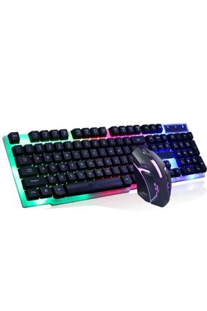 Led Işıklı Kablolu Gaming Klavye, Türkçe Q Oyuncu Klavyesi, Klavye Mouse Set