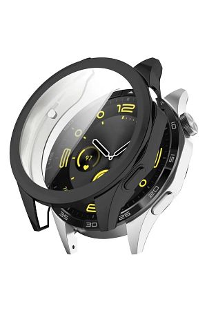 Huawei Watch GT4 46mm Uyumlu Kasa ve Ekran Koruyucu 360 Tam Koruma Silikon Kılıf