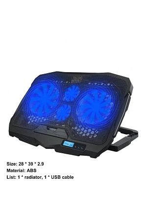 Notebook Cooler S18 Ayarlanabilir 4 Fanlı Laptop Soğutucu Led Işıklı Dizüstü Bilgisayar Standı