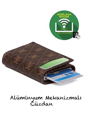 Unisex Rio Mekanizmalı Otomatik Kızaklı Kartlık Cüzdan