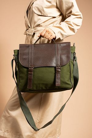 Tutma Kollu Uzun Askılı Unisex Laptop Taşıma Çantası, Postacı Çantası