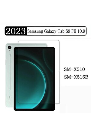 Samsung Galaxy Tab S9 Fe 10.9 Inç Nano Kırılmaz Ekran Koruyucu Şeffaf Cam Tam Uyumlu Sm-x510