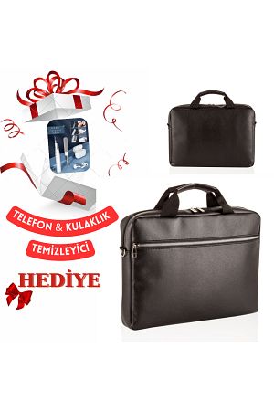 13"-15.6" Suni Deri Su Geçirmez Kumaş Özellikli Evrak Bilgisayar Notebook Laptop Çantası