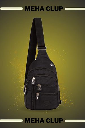 Meha Clup Krinkıl Kulaklı Ve Usb Çıkışlı Bel Omuz Çantası Body Bag Freebag Su Geçirmez (18X28CM)