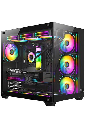 Prime V2 Tuş Kontrollü RGB 7x120mm Fan Gaming Bilgisayar Kasası