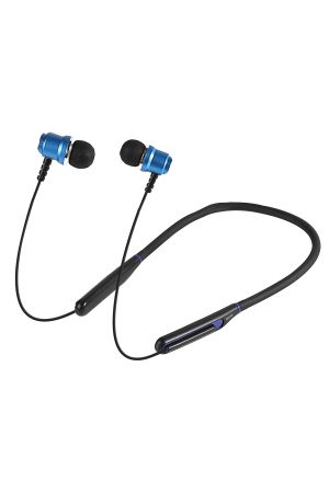 AS-XBK65 Siyah/Mavi Boyun Askılı Mıknatıslı Bluetooth+ TF Kart Spor Kulak içi Kulaklık