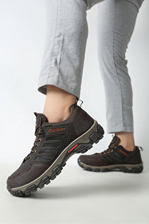 Kahverengi Unisex Su Ve Soğuğa Dayanıklı Kışlık Trekking Outdoor Sneaker Ayakkabı Energy Lw4397