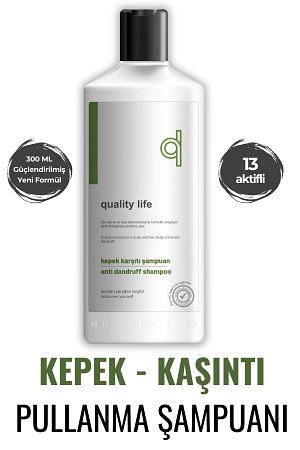 Ql Kepek Şampuanı - 13 Aktifli Kepek Karşıtı Şampuan 300 Ml ( Kepek Önleyici Şampuan) Egzama