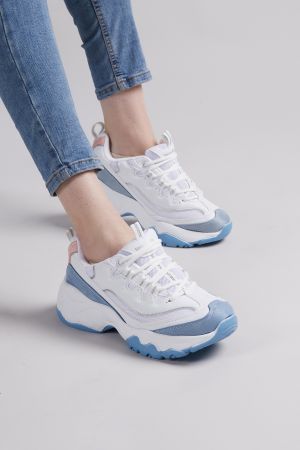 Kadın Beyaz Mavi Spor Ayakkabı Tb7040