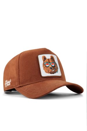 V1 Baseball Ayı - 3bc Kod Logolu Unisex Camel Şapka (CAP)