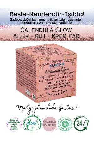 Calendula Glow Nemlendirici, Antioksidan, Işıltı Veren Balm, Aydınlatıcı 'doğal Içerik' 7ml
