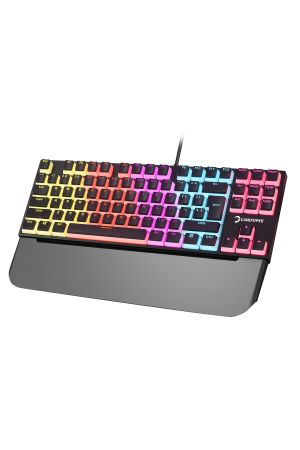 Suki Tkl Rgb Mekanik Red Outemu Switch Puding Keycaps Türkçe Q Usb Gaming Klavye