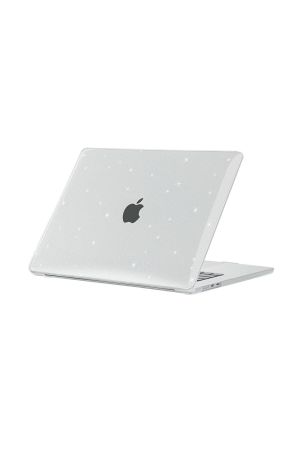 Apple MacBook Air 15" 2024 M3 M2 A3114 A2941 Kılıf Simli Ön Arka Kapak