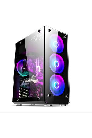 Hunter 4*rgb Fanlı Atx-mini Atx Itx Mid Tower Gaming Oyuncu Kasa