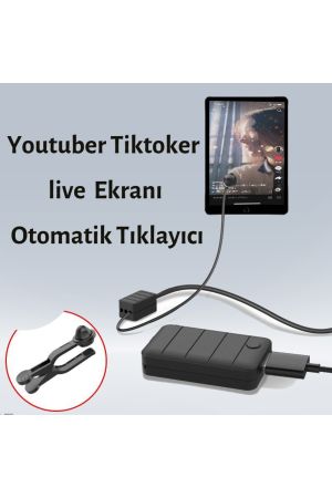 Halka Youtuber Tiktoker live  Ekranı Otomatik Tıklayıcı Fiziksel Simülasyon Parmak Cihazı Tıklaması