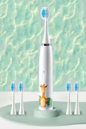 X4 Sonic Pilli Çocuk Diş Fırçası 6 Başlık