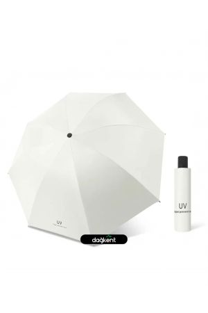 Premium Kalite Full Otomatik Beyaz Renk Şemsiye