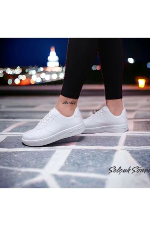 Beyaz Sneaker Spor Ayakkabı