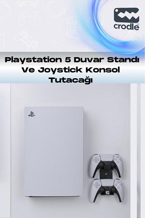 PS 5 Duvar Standı Ve Joystick Konsol Tutacağı Yerden Tasarruf Gaming Aksesuar