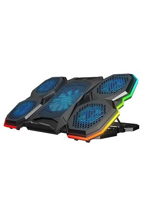 Ad-rc14 X-ranger Rgb 5fan Yükseklik Ayarlı Telefon Tutucu 9-17" Notebook Soğutucu Laptop Soğutucu