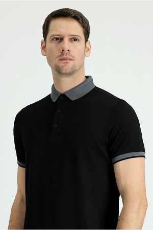 Polo Yaka Regular Fit Pamuklu Tişört