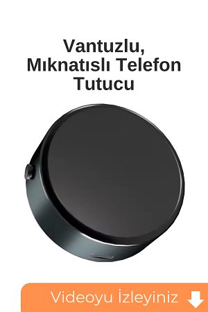 Vakumlu Mıknatıslı Araç İçi Vantuzlu Telefon Tutucu