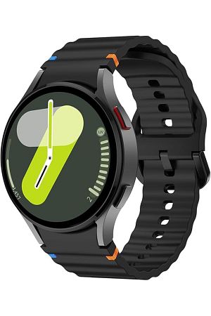 Samsung Galaxy Watch 4 5 6 7 FE 40 40 44 Classic 42 43 46 47 mm Kordon Dekoratif Örgü Çizgili Spor S